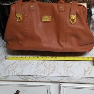 Joy Mangano brand new leather travel bag new